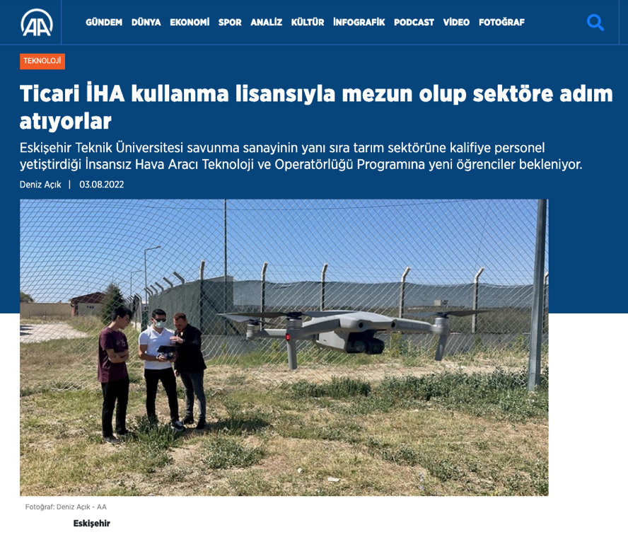 İHA Programı-Anadolu Ajansı Haberi
