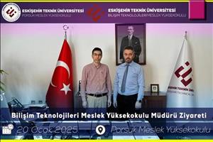 ESTÜ Bilişim Teknolojileri Meslek Yüksek Okulu Müdürü Dr. Öğr. Üyesi Şener Ağalar'ın Ziyareti