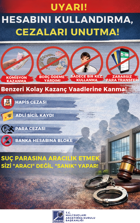 Banka hesap güvenliği uyarısı